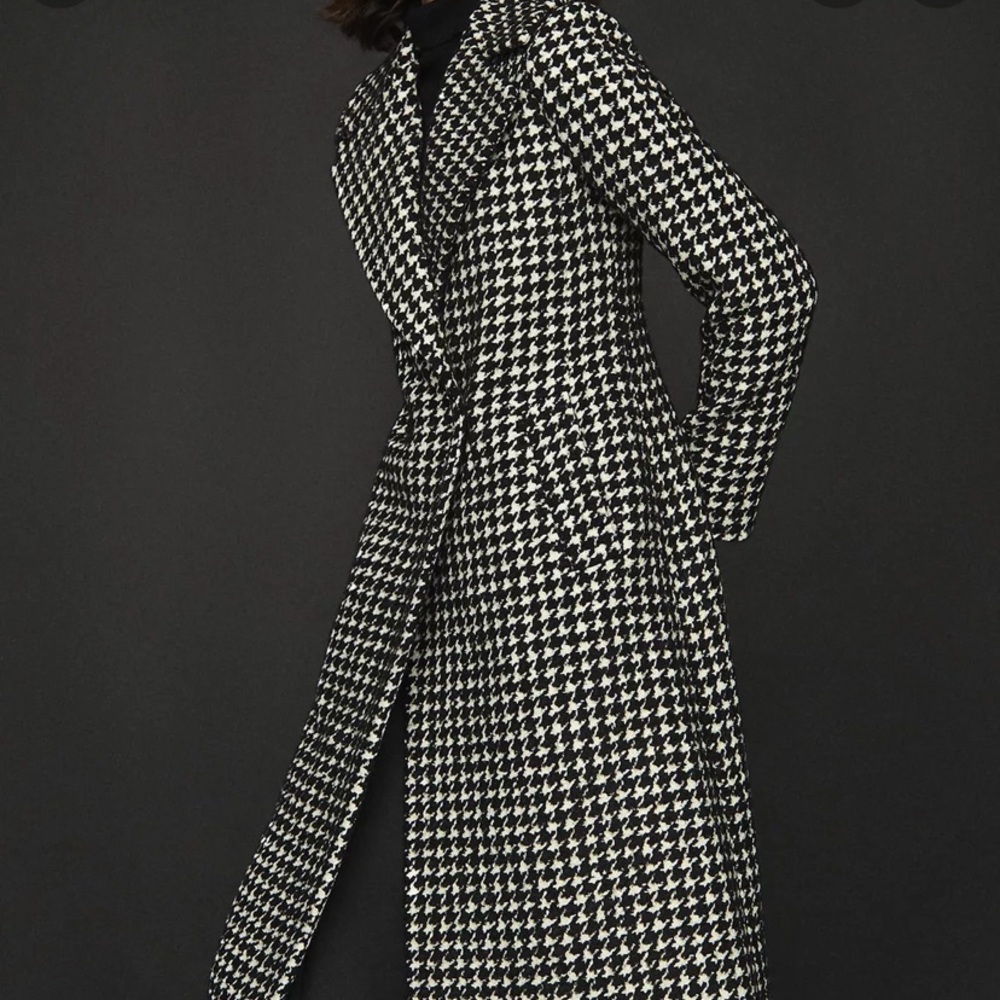 NWOT Reiss Celia Houndstooth Coat